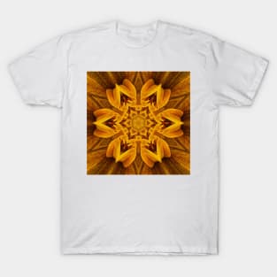 BLOOMİNG GOLD. Floral fantasy pattern and design T-Shirt